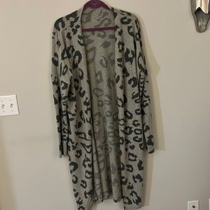 Leopard print cardigan